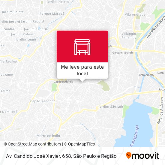 Av. Candido José Xavier, 658 mapa