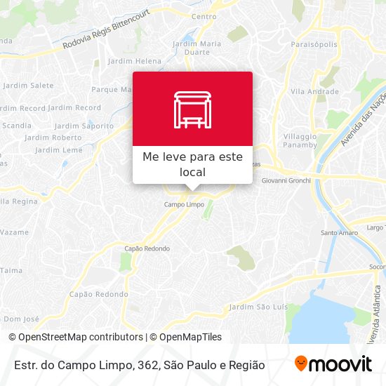 Estr. do Campo Limpo, 362 mapa