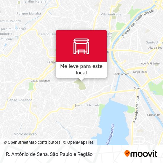 R. Antônio de Sena mapa