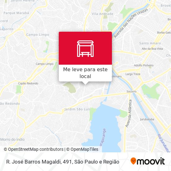 R. José Barros Magaldi, 491 mapa