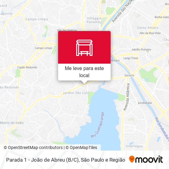 Parada 1 - João de Abreu (B/C) mapa
