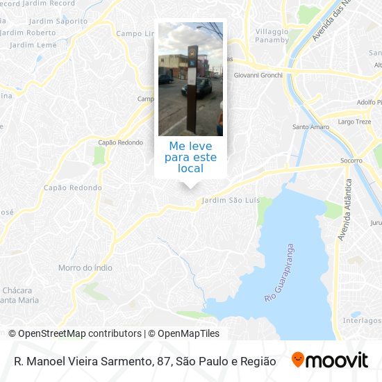 R. Manoel Vieira Sarmento, 87 mapa