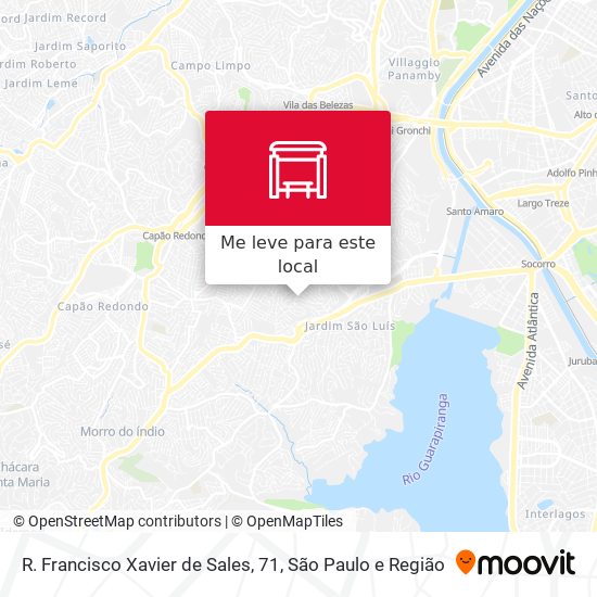 R. Francisco Xavier de Sales, 71 mapa