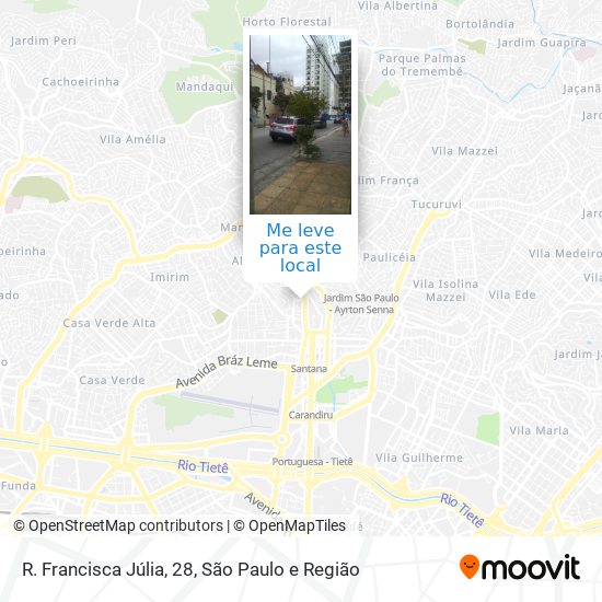 R. Francisca Júlia, 28 mapa