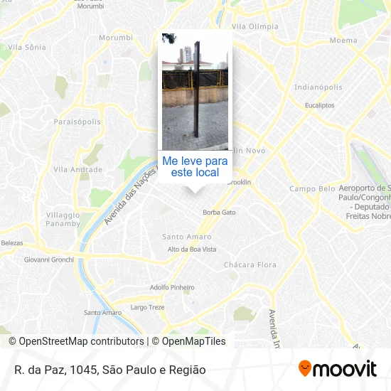 R. da Paz, 1045 mapa