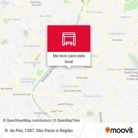 R. da Paz, 1387 mapa