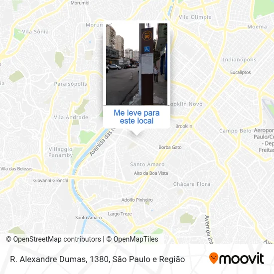 R. Alexandre Dumas, 1380 mapa