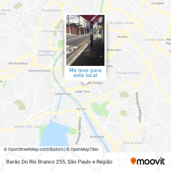 Rua Barão do Rio Branco 255 mapa