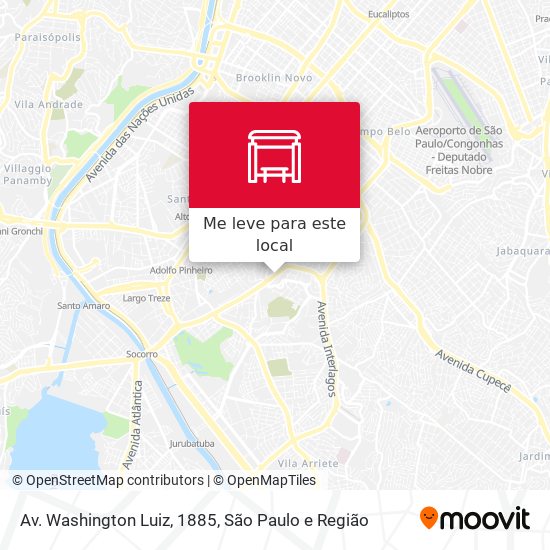 Av. Washington Luiz, 1885 mapa