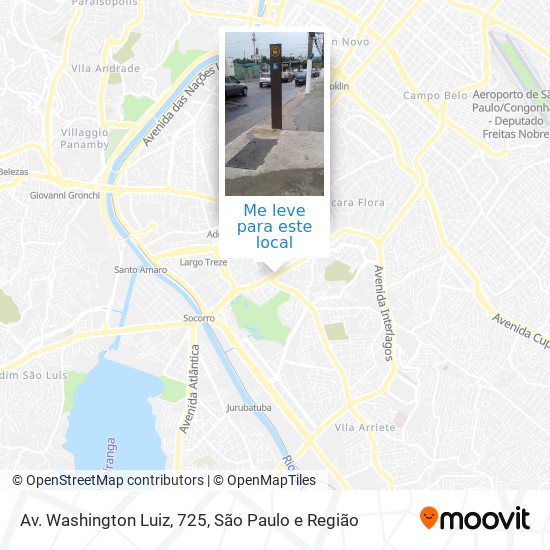 Av. Washington Luiz, 725 mapa