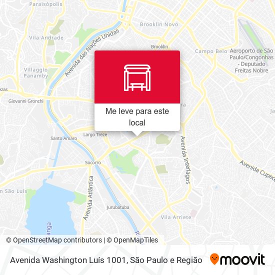 Avenida Washington Luís 1001 mapa