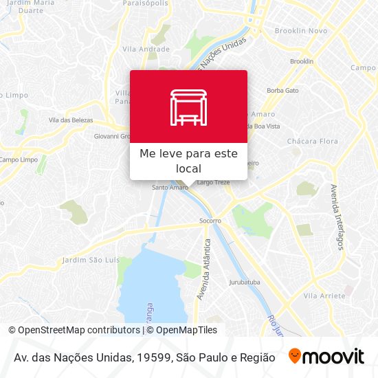 Av. das Nações Unidas, 19599 mapa