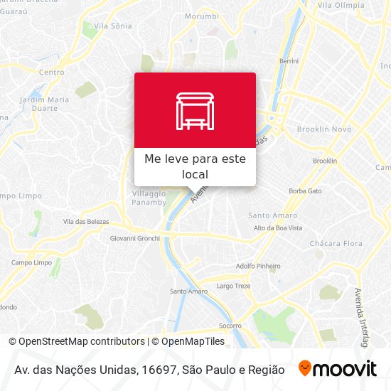 Av. das Nações Unidas, 16697 mapa