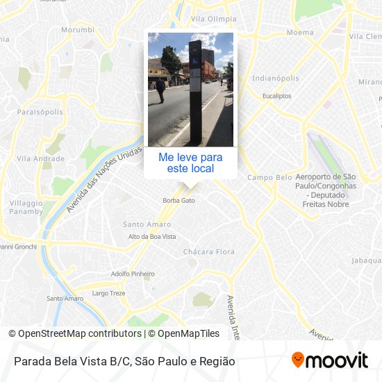 Parada Bela Vista B/C mapa