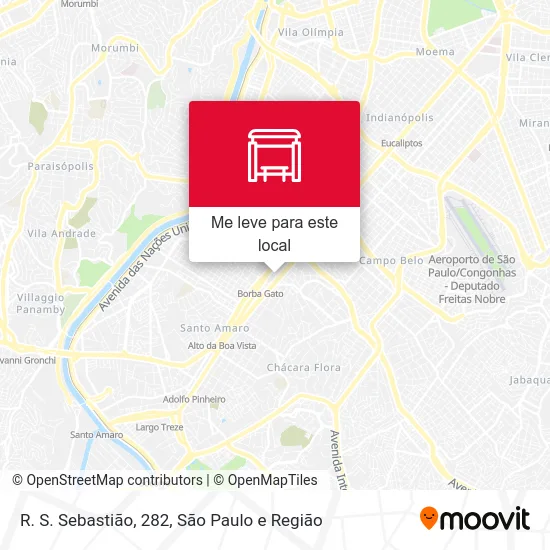 R. S. Sebastião, 282 mapa