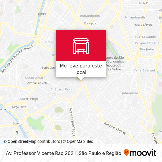 Av. Professor Vicente Rao 2021 mapa