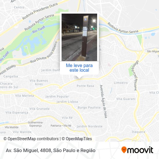 Av. São Miguel, 4808 mapa