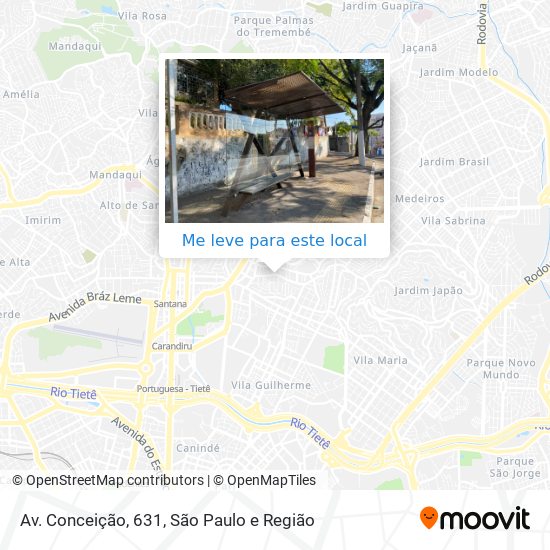 Av. Conceição, 631 mapa