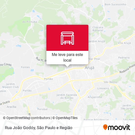 Rua João Godóy mapa