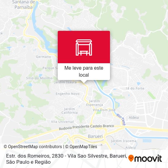 Estr. dos Romeiros, 2830 - Vila Sao Silvestre, Barueri mapa