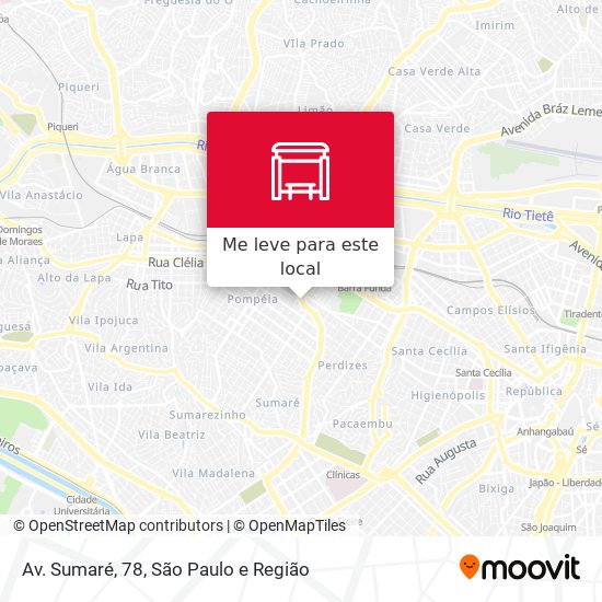Av. Sumaré, 78 mapa