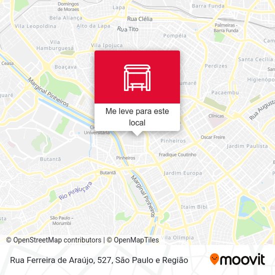 Rua Ferreira de Araújo, 527 mapa