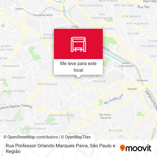 Rua Professor Orlando Marques Paiva mapa