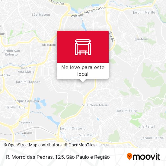 R. Morro das Pedras, 125 mapa