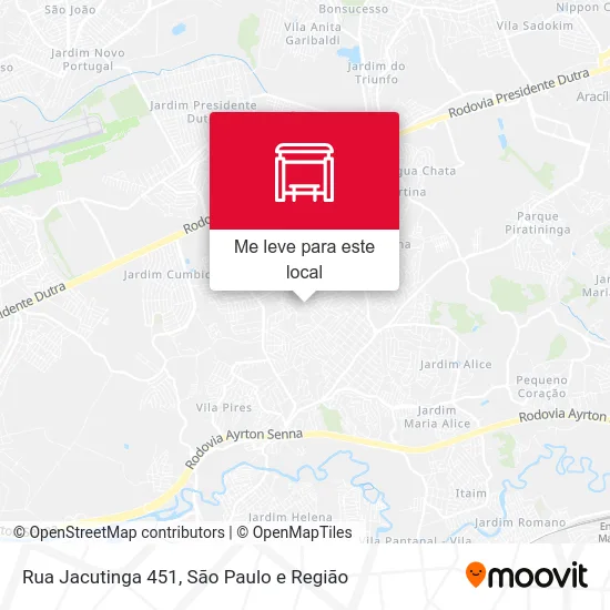 Rua Jacutinga 451 mapa