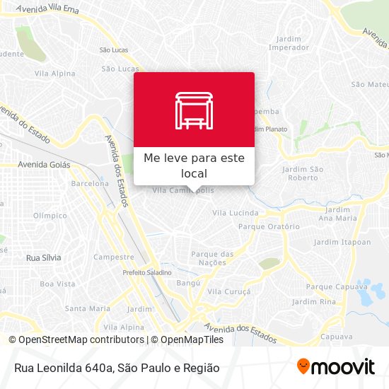 Rua Leonilda 640a mapa