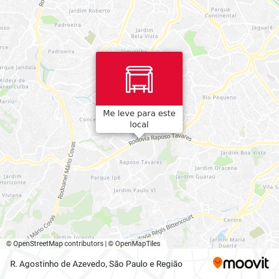 R. Agostinho de Azevedo mapa