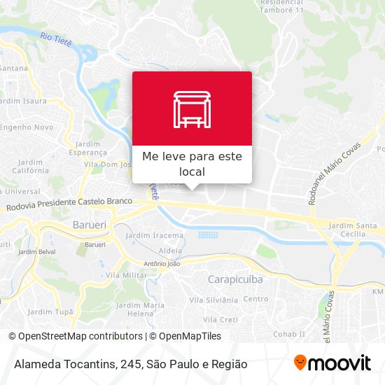 Alameda Tocantins, 245 mapa