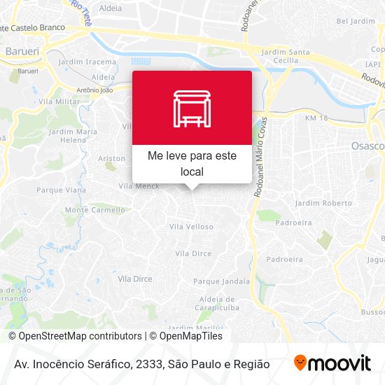 Av. Inocêncio Seráfico, 2333 mapa