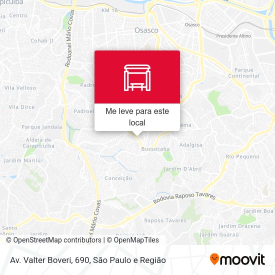 Av. Valter Boveri, 690 mapa