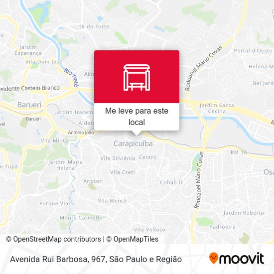 Avenida Rui Barbosa, 967 mapa