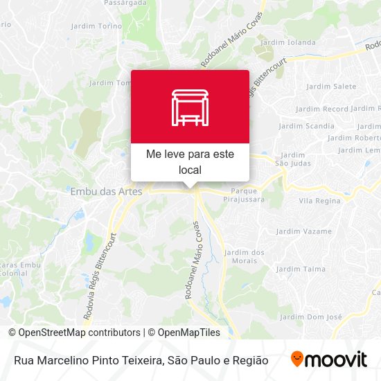 Rua Marcelino Pinto Teixeira mapa