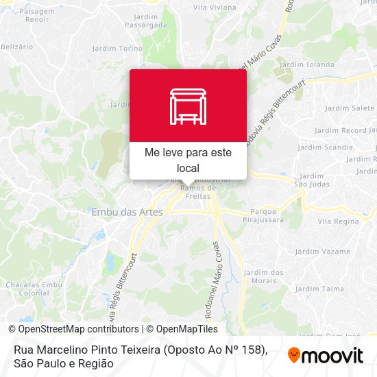 Rua Marcelino Pinto Teixeira (Oposto Ao Nº 158) mapa