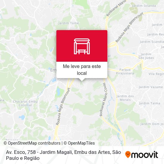 Av. Esco, 758 - Jardim Magali, Embu das Artes mapa