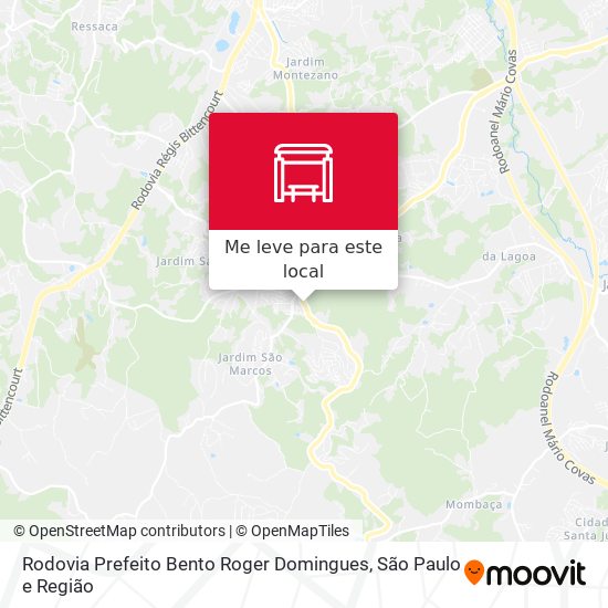 Rodovia Prefeito Bento Roger Domingues mapa