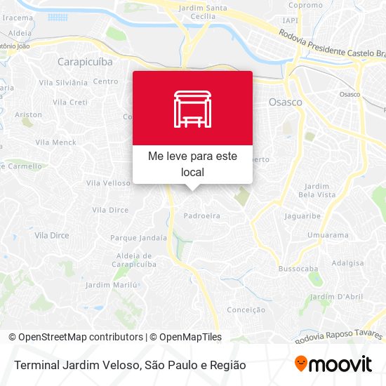 Terminal Jardim Veloso mapa