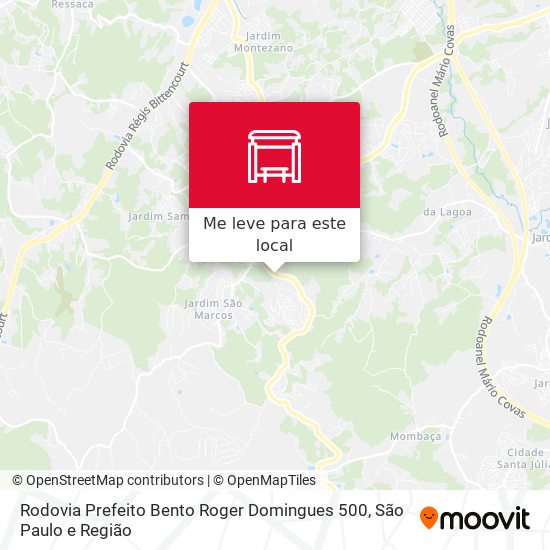 Rodovia Prefeito Bento Roger Domingues 500 mapa