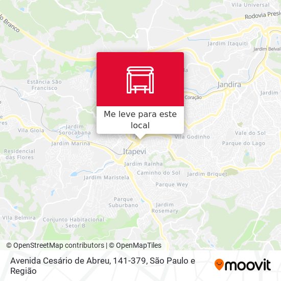 Avenida Cesário de Abreu, 141-379 mapa