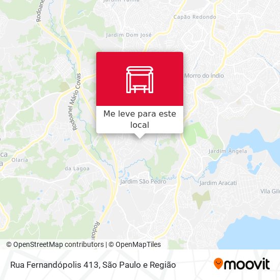 Rua Fernandópolis 413 mapa