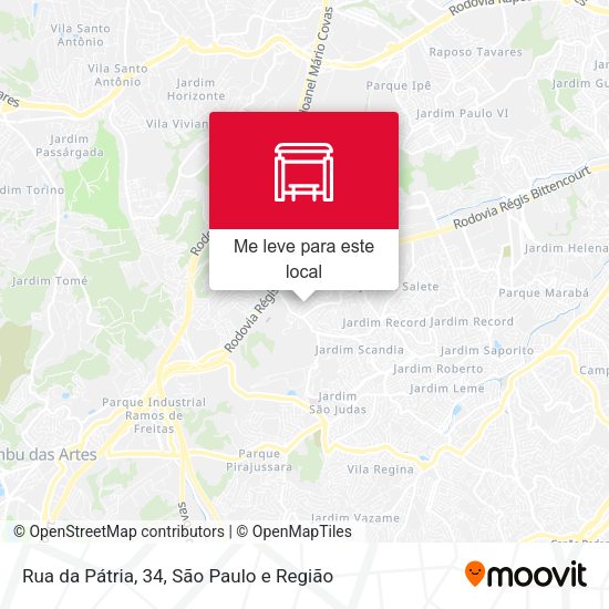 Rua da Pátria, 34 mapa