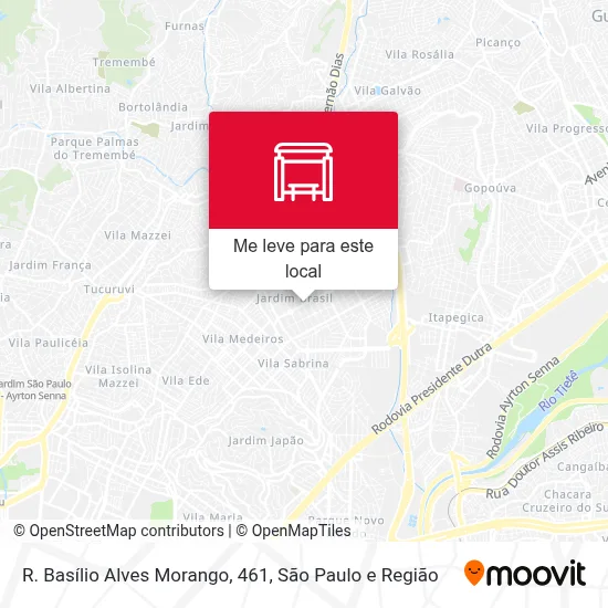 R. Basílio Alves Morango, 461 mapa