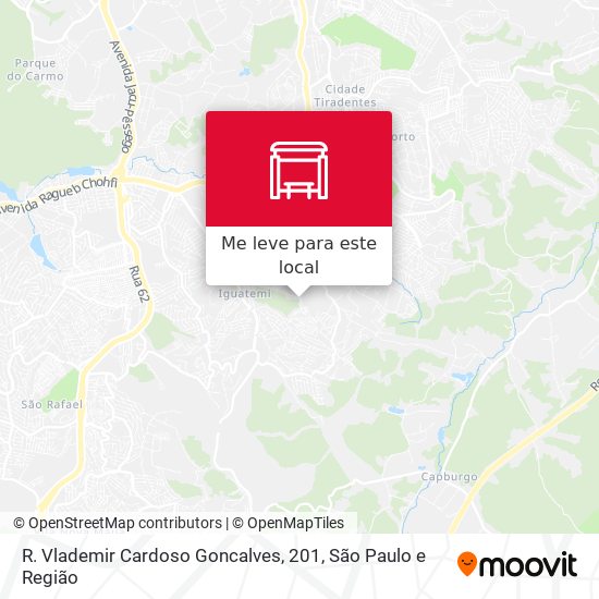 R. Vlademir Cardoso Goncalves, 201 mapa