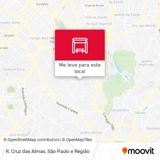 R. Cruz das Almas mapa