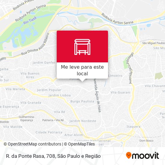 R. da Ponte Rasa, 708 mapa