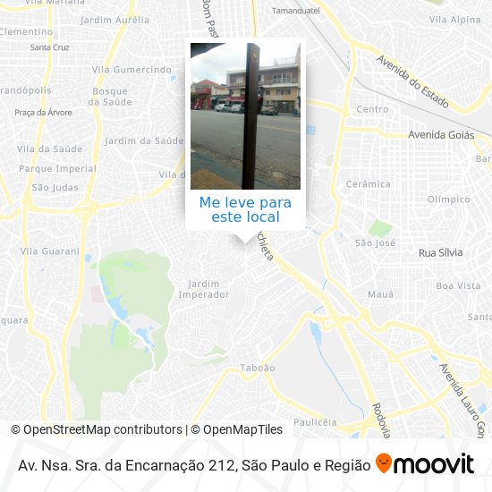 Av. Nsa. Sra. da Encarnação 212 mapa