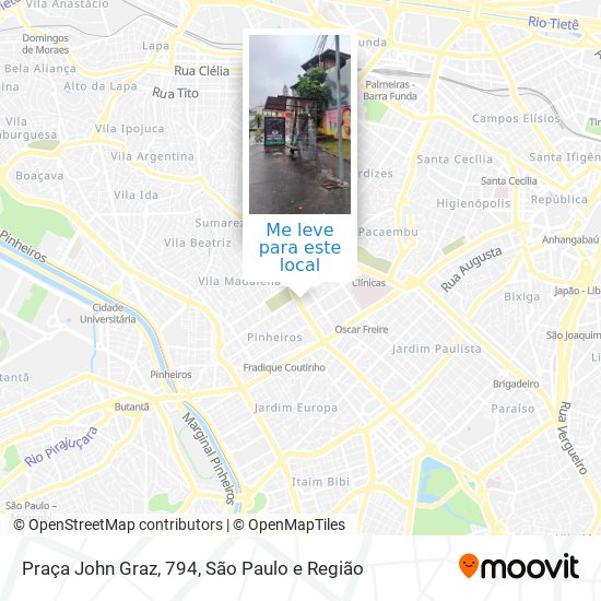 Praça John Graz, 794 mapa